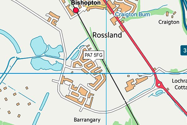 PA7 5FG map - OS VectorMap District (Ordnance Survey) PA7 5FG map - OS VectorMap District (Ordnance Survey)