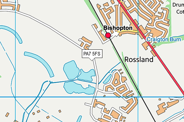 PA7 5FS map - OS VectorMap District (Ordnance Survey) PA7 5FS map - OS VectorMap District (Ordnance Survey)