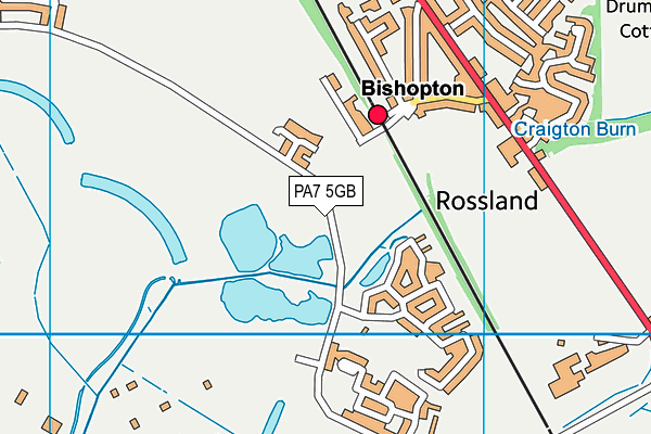 PA7 5GB map - OS VectorMap District (Ordnance Survey) PA7 5GB map - OS VectorMap District (Ordnance Survey)
