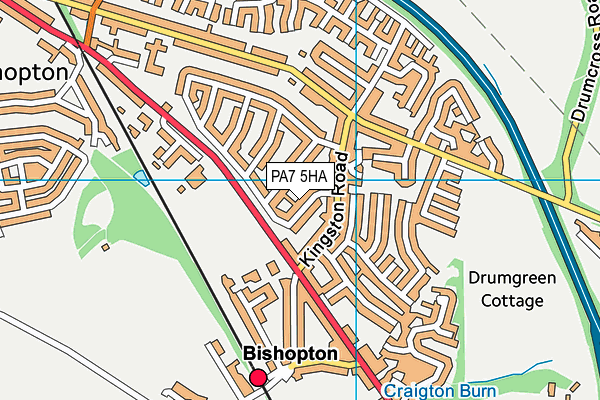 PA7 5HA map - OS VectorMap District (Ordnance Survey)