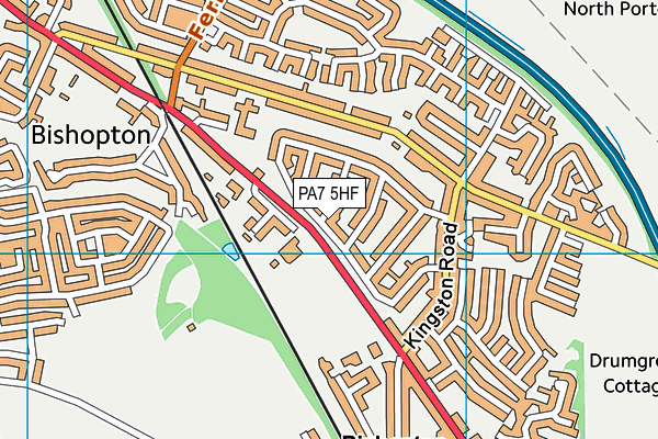 PA7 5HF map - OS VectorMap District (Ordnance Survey) PA7 5HF map - OS VectorMap District (Ordnance Survey)