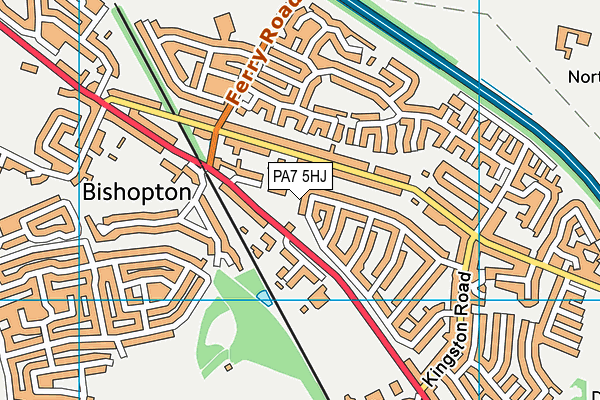 PA7 5HJ map - OS VectorMap District (Ordnance Survey) PA7 5HJ map - OS VectorMap District (Ordnance Survey)
