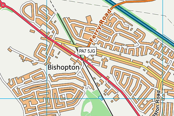 PA7 5JG map - OS VectorMap District (Ordnance Survey) PA7 5JG map - OS VectorMap District (Ordnance Survey)