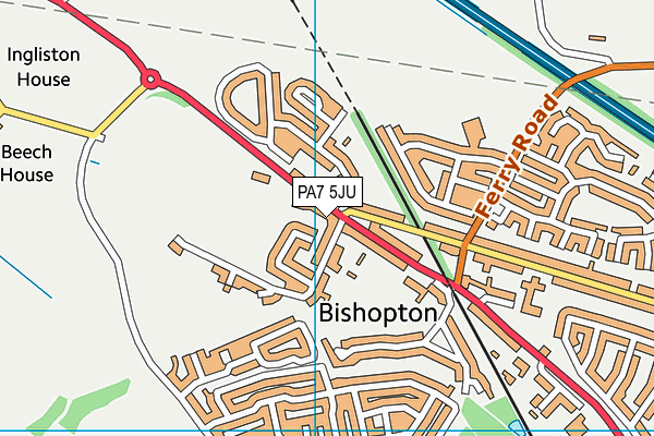 PA7 5JU map - OS VectorMap District (Ordnance Survey) PA7 5JU map - OS VectorMap District (Ordnance Survey)