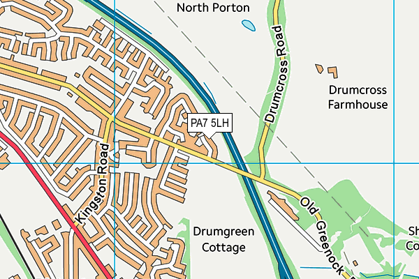 PA7 5LH map - OS VectorMap District (Ordnance Survey) PA7 5LH map - OS VectorMap District (Ordnance Survey)