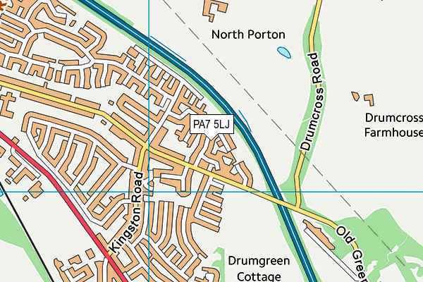 PA7 5LJ map - OS VectorMap District (Ordnance Survey)