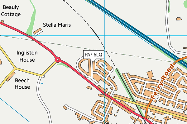PA7 5LQ map - OS VectorMap District (Ordnance Survey) PA7 5LQ map - OS VectorMap District (Ordnance Survey)