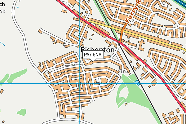 PA7 5NA map - OS VectorMap District (Ordnance Survey)