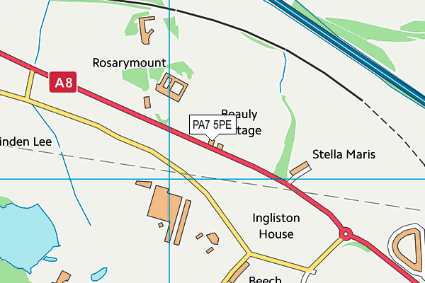 PA7 5PE map - OS VectorMap District (Ordnance Survey) PA7 5PE map - OS VectorMap District (Ordnance Survey)