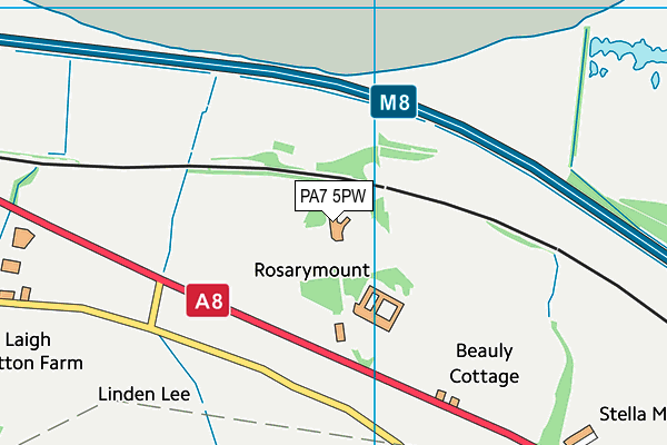 PA7 5PW map - OS VectorMap District (Ordnance Survey) PA7 5PW map - OS VectorMap District (Ordnance Survey)