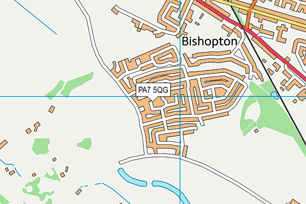 PA7 5QG map - OS VectorMap District (Ordnance Survey) PA7 5QG map - OS VectorMap District (Ordnance Survey)