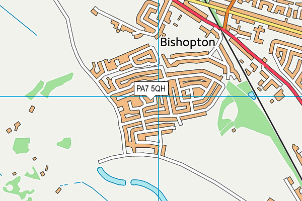 PA7 5QH map - OS VectorMap District (Ordnance Survey) PA7 5QH map - OS VectorMap District (Ordnance Survey)