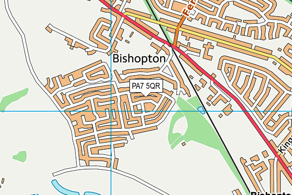 PA7 5QR map - OS VectorMap District (Ordnance Survey) PA7 5QR map - OS VectorMap District (Ordnance Survey)