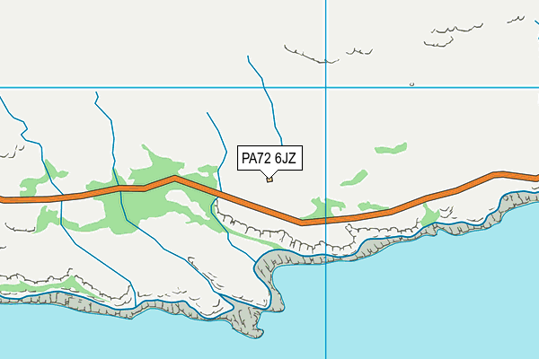 PA72 6JZ map - OS VectorMap District (Ordnance Survey) PA72 6JZ map - OS VectorMap District (Ordnance Survey)