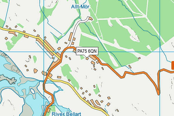 PA75 6QN map - OS VectorMap District (Ordnance Survey) PA75 6QN map - OS VectorMap District (Ordnance Survey)