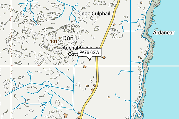 PA76 6SW map - OS VectorMap District (Ordnance Survey) PA76 6SW map - OS VectorMap District (Ordnance Survey)