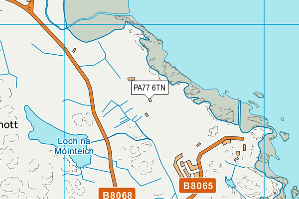 PA77 6TN map - OS VectorMap District (Ordnance Survey) PA77 6TN map - OS VectorMap District (Ordnance Survey)