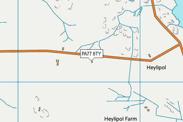 PA77 6TY map - OS VectorMap District (Ordnance Survey) PA77 6TY map - OS VectorMap District (Ordnance Survey)