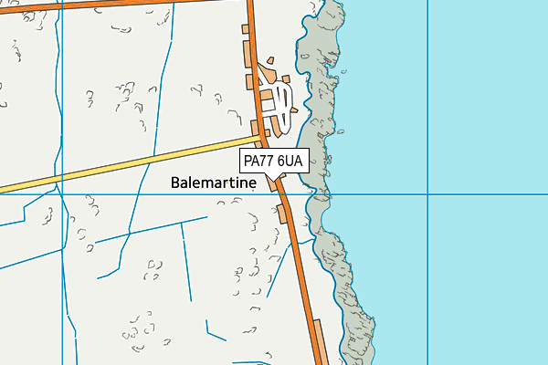 PA77 6UA map - OS VectorMap District (Ordnance Survey)