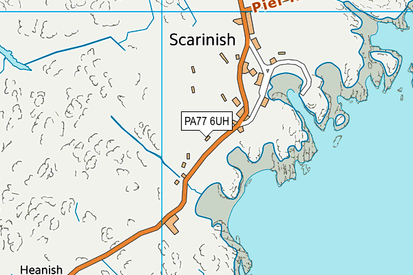 PA77 6UH map - OS VectorMap District (Ordnance Survey)