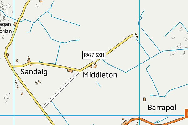 PA77 6XH map - OS VectorMap District (Ordnance Survey) PA77 6XH map - OS VectorMap District (Ordnance Survey)
