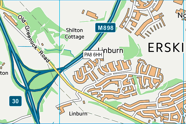 PA8 6HH map - OS VectorMap District (Ordnance Survey) PA8 6HH map - OS VectorMap District (Ordnance Survey)