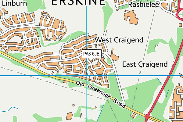 PA8 6JE map - OS VectorMap District (Ordnance Survey)
