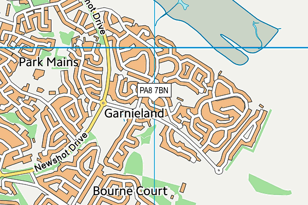PA8 7BN map - OS VectorMap District (Ordnance Survey) PA8 7BN map - OS VectorMap District (Ordnance Survey)