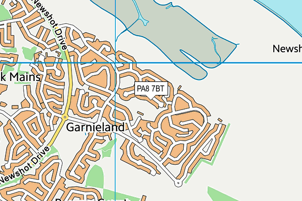 PA8 7BT map - OS VectorMap District (Ordnance Survey) PA8 7BT map - OS VectorMap District (Ordnance Survey)