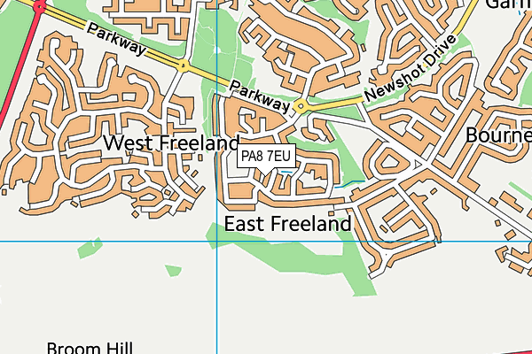 PA8 7EU map - OS VectorMap District (Ordnance Survey) PA8 7EU map - OS VectorMap District (Ordnance Survey)