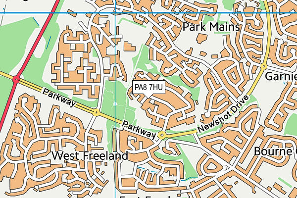 PA8 7HU map - OS VectorMap District (Ordnance Survey) PA8 7HU map - OS VectorMap District (Ordnance Survey)