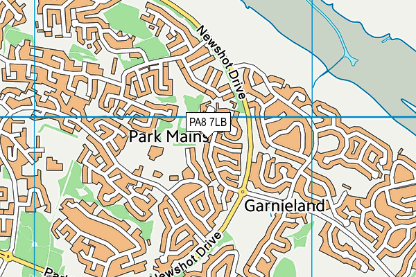 PA8 7LB map - OS VectorMap District (Ordnance Survey) PA8 7LB map - OS VectorMap District (Ordnance Survey)