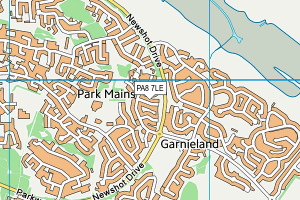 PA8 7LE map - OS VectorMap District (Ordnance Survey) PA8 7LE map - OS VectorMap District (Ordnance Survey)