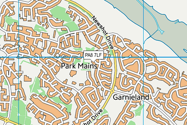 PA8 7LF map - OS VectorMap District (Ordnance Survey) PA8 7LF map - OS VectorMap District (Ordnance Survey)