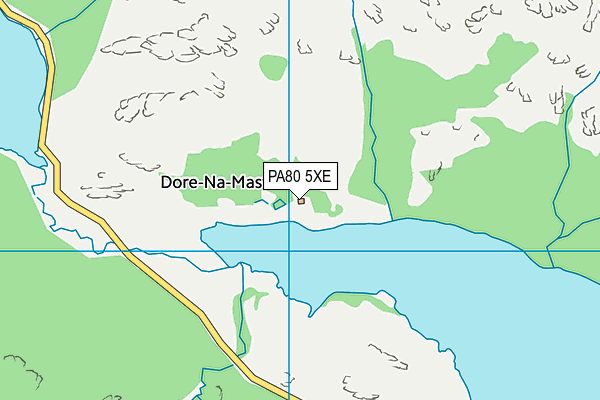 PA80 5XE map - OS VectorMap District (Ordnance Survey) PA80 5XE map - OS VectorMap District (Ordnance Survey)