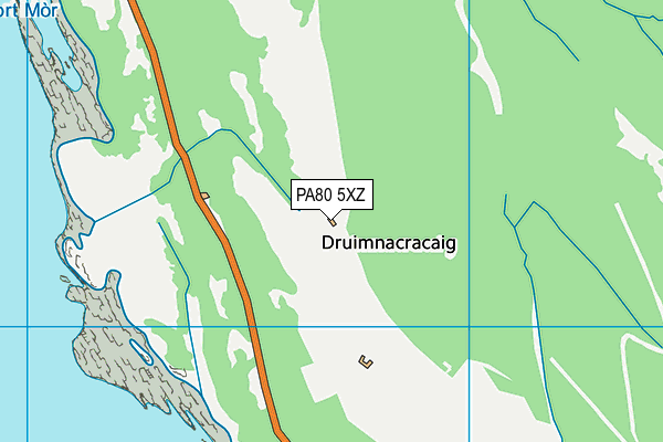 PA80 5XZ map - OS VectorMap District (Ordnance Survey) PA80 5XZ map - OS VectorMap District (Ordnance Survey)