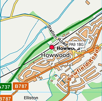 PA9 1BG map - OS VectorMap District (Ordnance Survey) PA9 1BG map - OS VectorMap District (Ordnance Survey)