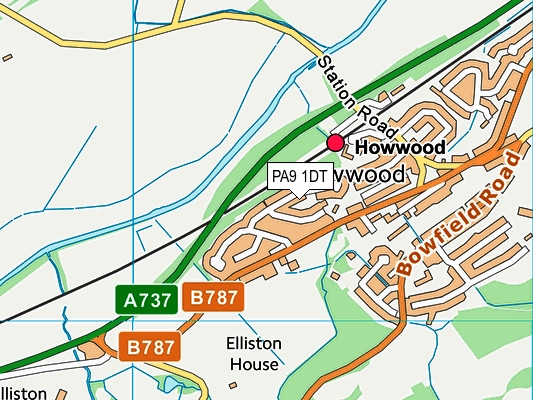 PA9 1DT map - OS VectorMap District (Ordnance Survey) PA9 1DT map - OS VectorMap District (Ordnance Survey)