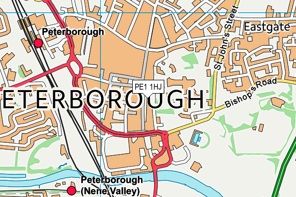 PE1 1HJ map - OS VectorMap District (Ordnance Survey) PE1 1HJ map - OS VectorMap District (Ordnance Survey)