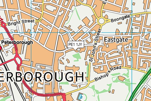 PE1 1JY map - OS VectorMap District (Ordnance Survey) PE1 1JY map - OS VectorMap District (Ordnance Survey)