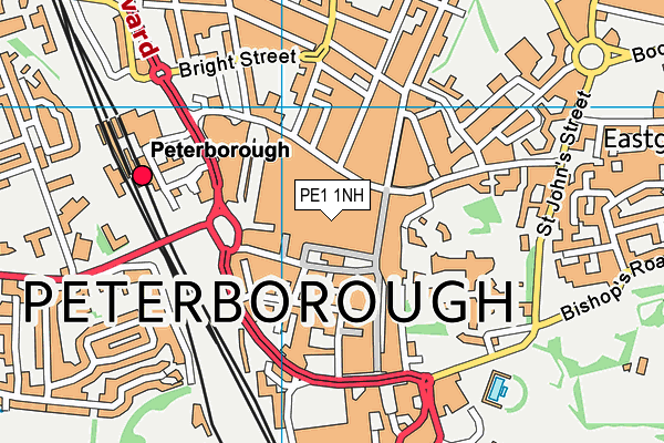 PE1 1NH map - OS VectorMap District (Ordnance Survey) PE1 1NH map - OS VectorMap District (Ordnance Survey)