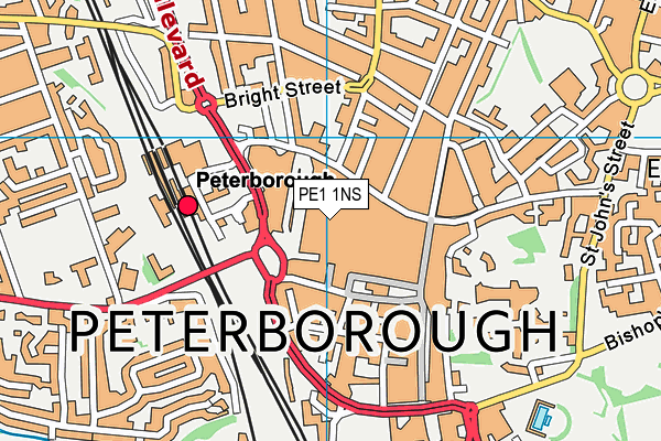 PE1 1NS map - OS VectorMap District (Ordnance Survey) PE1 1NS map - OS VectorMap District (Ordnance Survey)