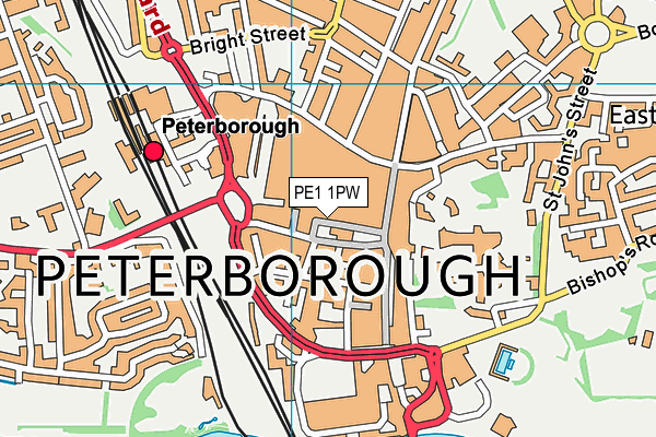 PE1 1PW map - OS VectorMap District (Ordnance Survey) PE1 1PW map - OS VectorMap District (Ordnance Survey)