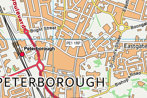 PE1 1RP map - OS VectorMap District (Ordnance Survey) PE1 1RP map - OS VectorMap District (Ordnance Survey)