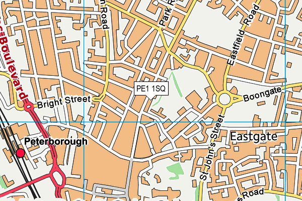 PE1 1SQ map - OS VectorMap District (Ordnance Survey) PE1 1SQ map - OS VectorMap District (Ordnance Survey)