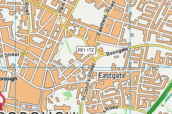 PE1 1TZ map - OS VectorMap District (Ordnance Survey) PE1 1TZ map - OS VectorMap District (Ordnance Survey)