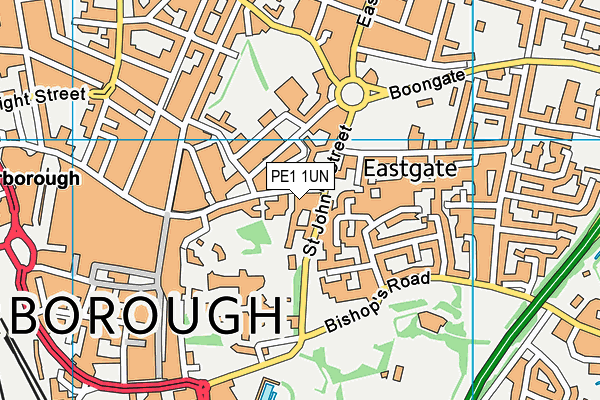 PE1 1UN map - OS VectorMap District (Ordnance Survey) PE1 1UN map - OS VectorMap District (Ordnance Survey)