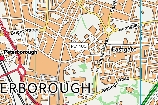 PE1 1UQ map - OS VectorMap District (Ordnance Survey) PE1 1UQ map - OS VectorMap District (Ordnance Survey)