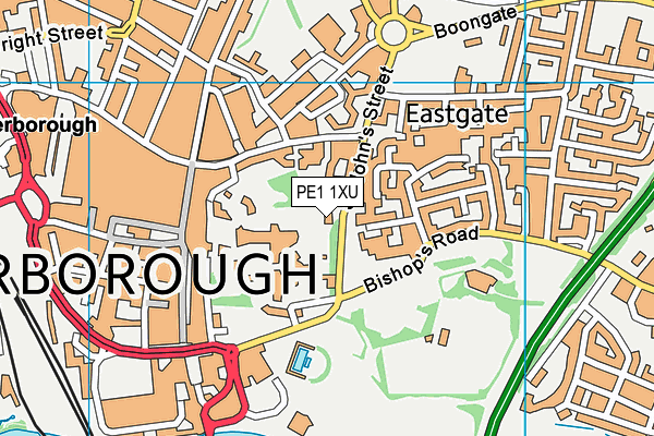 PE1 1XU map - OS VectorMap District (Ordnance Survey) PE1 1XU map - OS VectorMap District (Ordnance Survey)