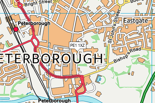 PE1 1XZ map - OS VectorMap District (Ordnance Survey) PE1 1XZ map - OS VectorMap District (Ordnance Survey)